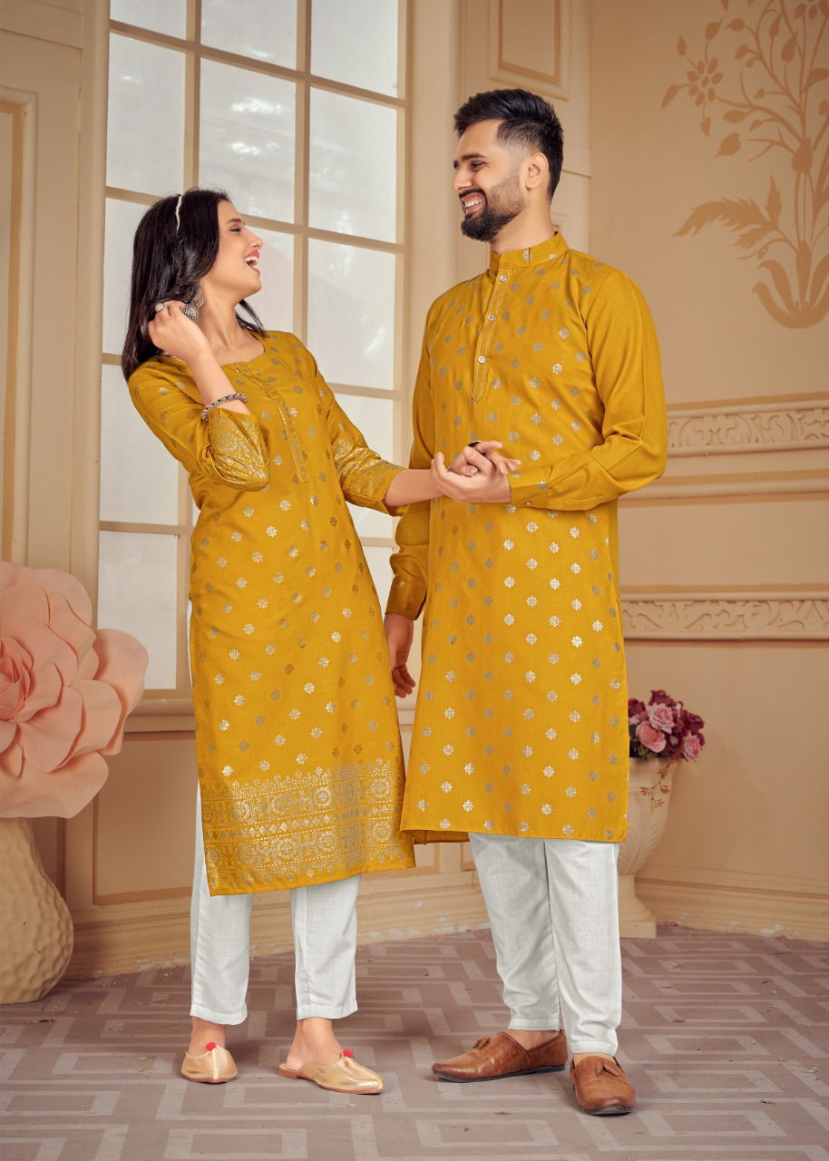 Couple Dream 2 Ethnic Wear Cotton Designer Couple Kurta With Pant Collection